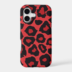RAB Rockabilly Leopard Print Red Black