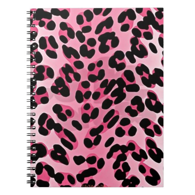 RAB Rockabilly Pink Cheetah Print Notebook (Front)