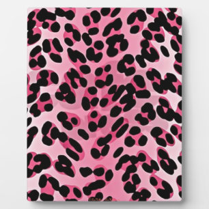 RAB Rockabilly Pink Cheetah Print Plaque