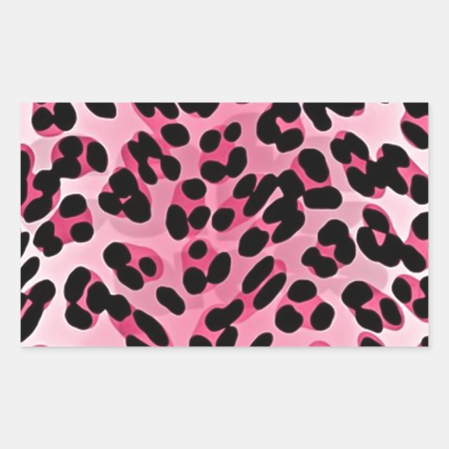 RAB Rockabilly Pink Cheetah Print Sticker (Front)