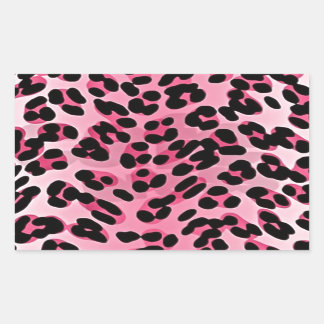 RAB Rockabilly Pink Cheetah Print Sticker