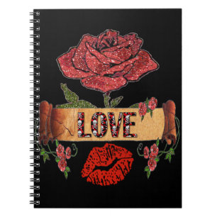 RAB Rockabilly Roses, Love & Lipstick Notebook