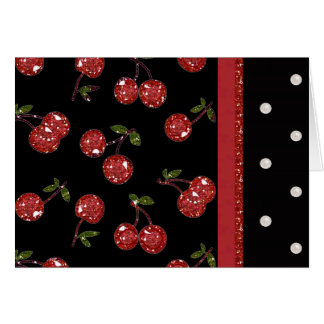 RAB Rockabilly très cerise cerises Noir