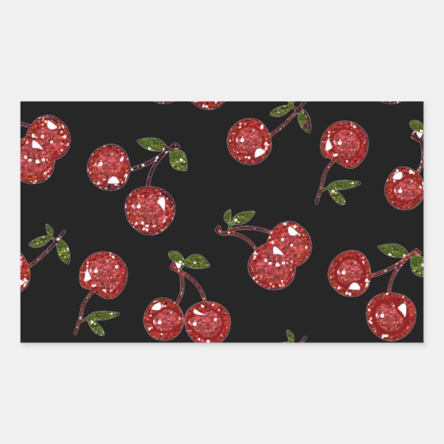 RAB Rockabilly Very Cherry Cherries On Black Sticker (Front)