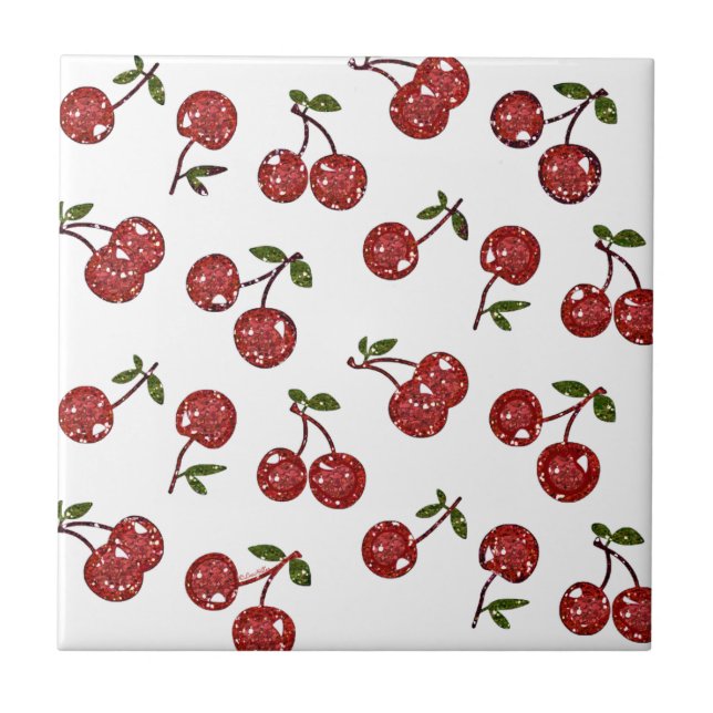 RAB Rockabilly Very Cherry Cherries On White Tile (Front)