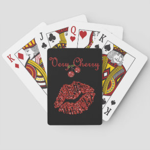 RAB Rockabilly Very Cherry Kiss Playing Cards