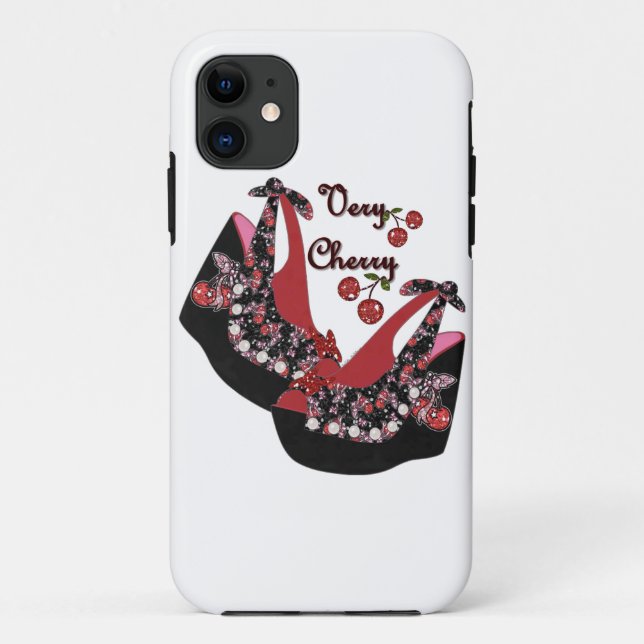 RAB Rockabilly Very Cherry Shoes Case-Mate iPhone Case (Back)