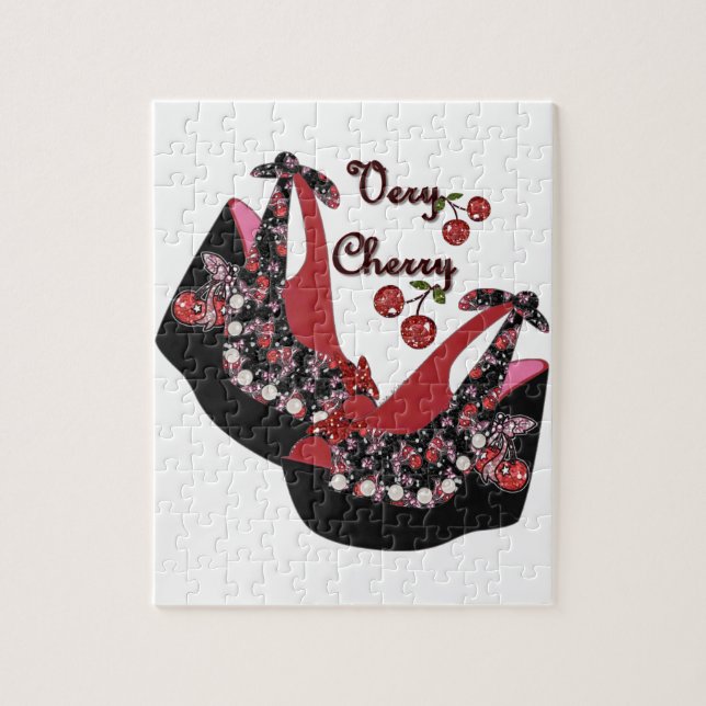 RAB Rockabilly Very Cherry Shoes Jigsaw Puzzle (Vertical)