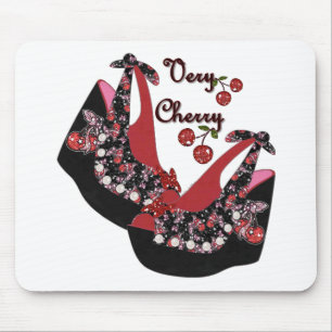 RAB Rockabilly Very Cherry Shoes Mouse Pad