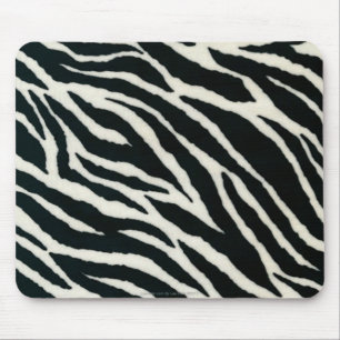 RAB Rockabilly Zebra Print Black & White Mouse Pad