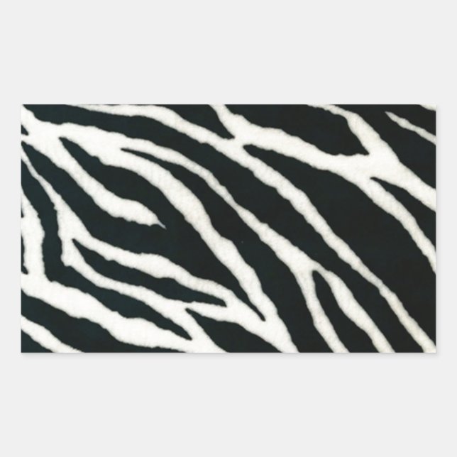 RAB Rockabilly Zebra Print Black & White Sticker (Front)