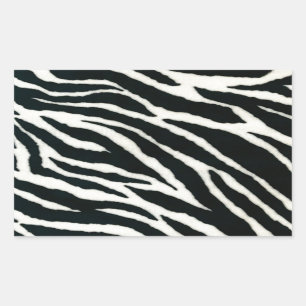RAB Rockabilly Zebra Print Black & White Sticker