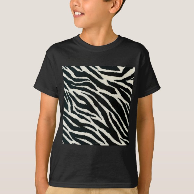 RAB Rockabilly Zebra Print Black & White T-Shirt (Front)