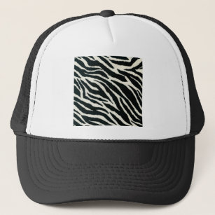 RAB Rockabilly Zebra Print Black & White Trucker Hat