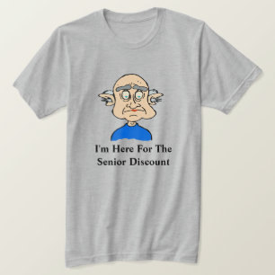 Rabais pour aînés, ajouter le texte T-shirt pour a