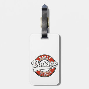 Rabat morocco vintage logo luggage tag