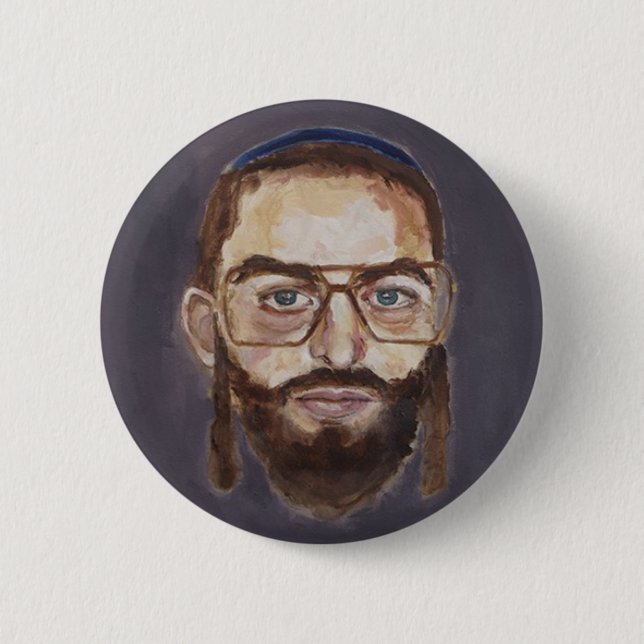 rabbi ross 2 inch round button (Front)