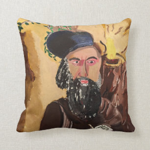 Rabbi Shimon Bar Yochai Kabbalah Throw Pillow