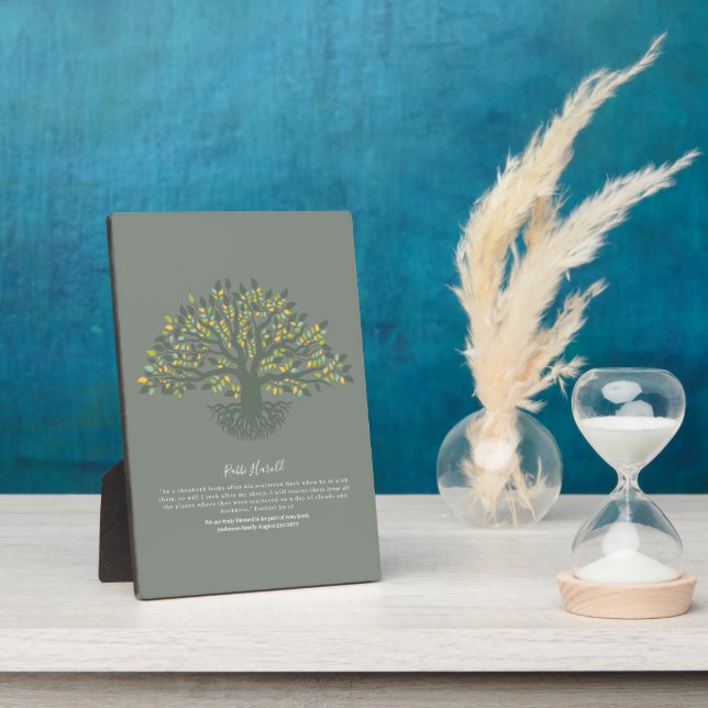 RABBI Thank You Gift, Ezekiel 34 Plaque (Side)