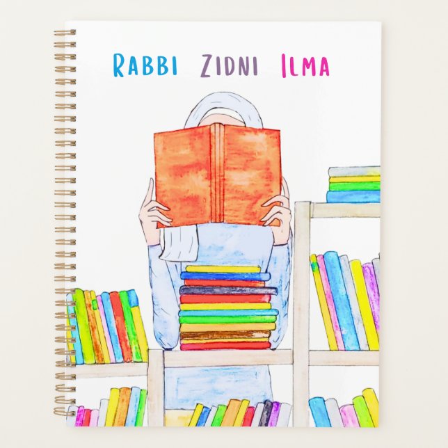 Rabbi Ziddni Ilma planificateur hebdomadaire/mensu (Devant)