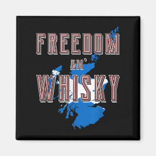 Rabbie Burns Quote Freedom Whisky Scottish Colours Magnet