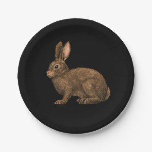 Rabbit 2 paper plate