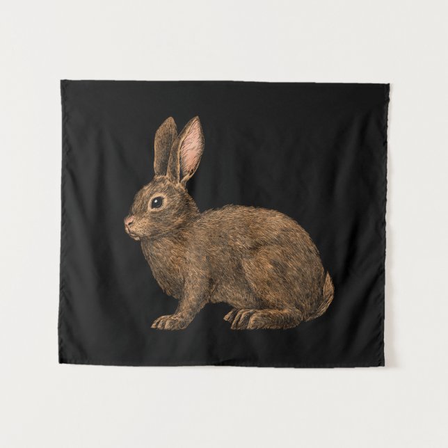 Rabbit 2 tapestry (Front (Horizontal))
