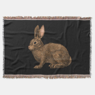 Rabbit 2 throw blanket