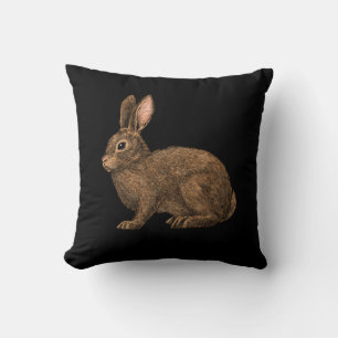 Rabbit 2 throw pillow