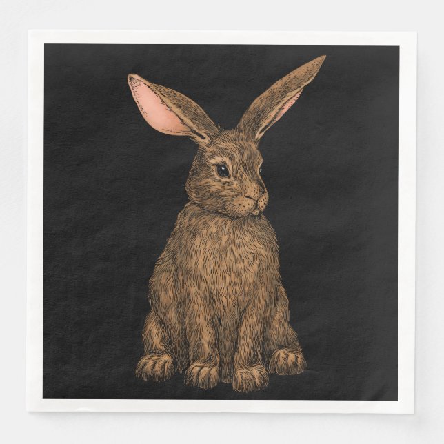Rabbit 3 napkin (Front)