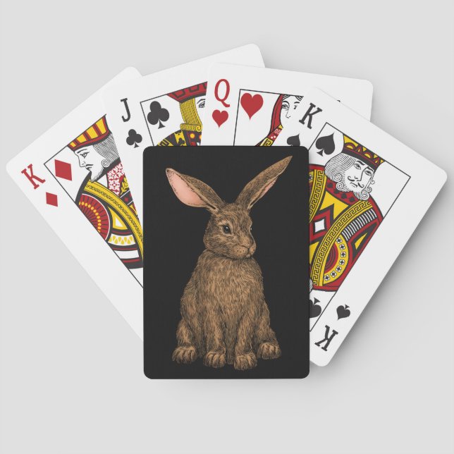 Rabbit 3 playing cards (Back)