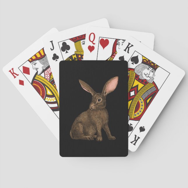 Rabbit 4 playing cards (Back)