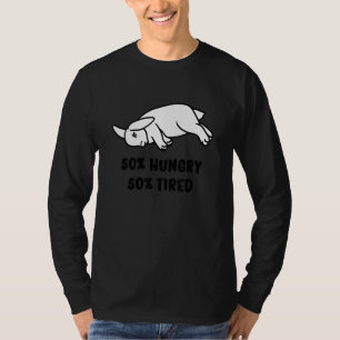 Rabbit 50 Hungry 50 Tired Bunny Mom Bunny Dad T-Shirt