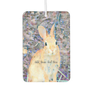 Rabbit Add Your Name or Text to Personalize  Air Freshener