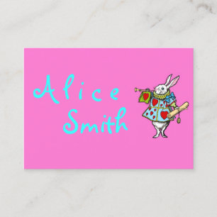 Rabbit Alice au pays des merveilles - Carte de vis