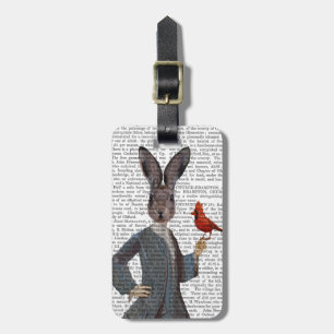 Rabbit and Bird 2 Luggage Tag