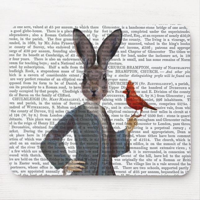 Rabbit and Bird 2 Mouse Pad (Front)