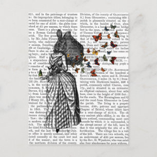 Rabbit and Butterfly Parasol 2 Postcard