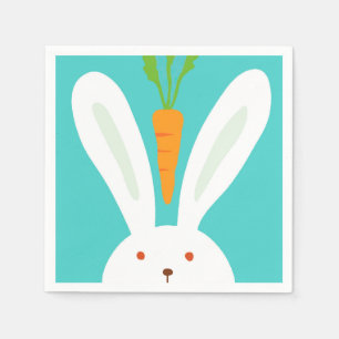 Rabbit and Carrot Napkin