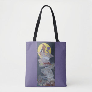 Rabbit and Moon Goddess Tote Bag
