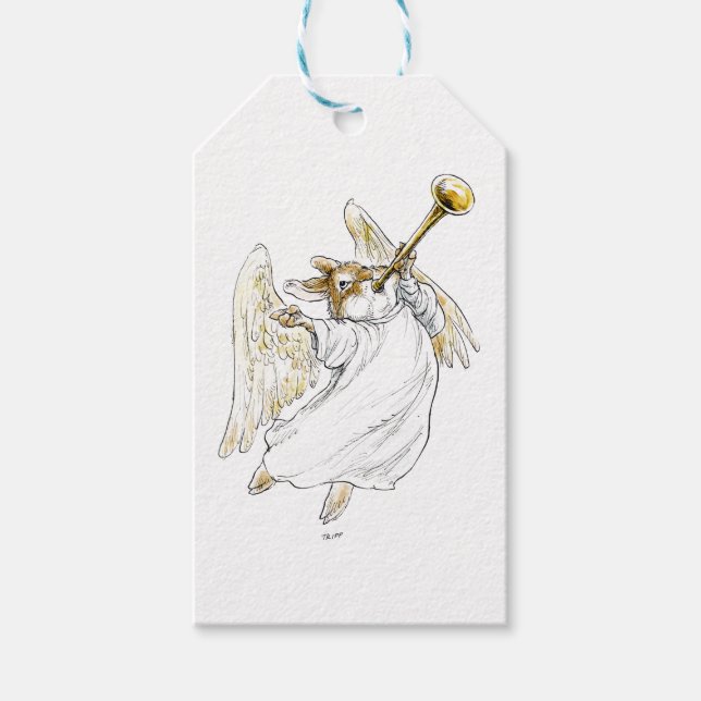 Rabbit Angel Gift Tags (Front)