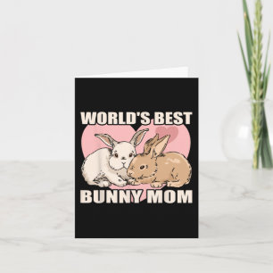 Rabbit Animal Bunny Mom Bunny Happy Easter Day Out Card