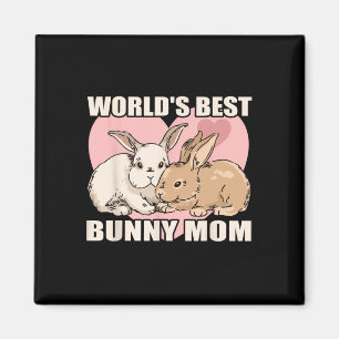 Rabbit Animal Bunny Mom Bunny Happy Easter Day Out Magnet