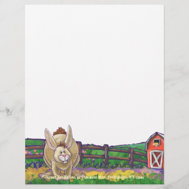 Rabbit Animal Parade writing stuff (Front)
