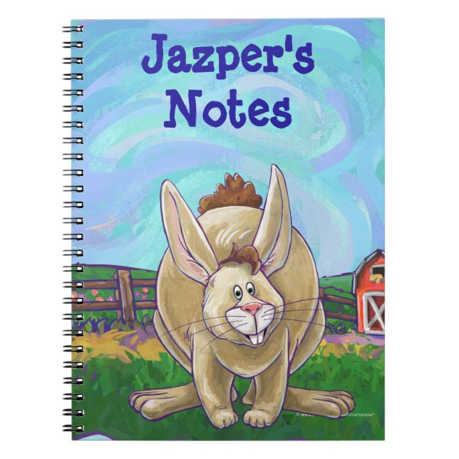 Rabbit Animal Parade writing stuff Notebook (Front)