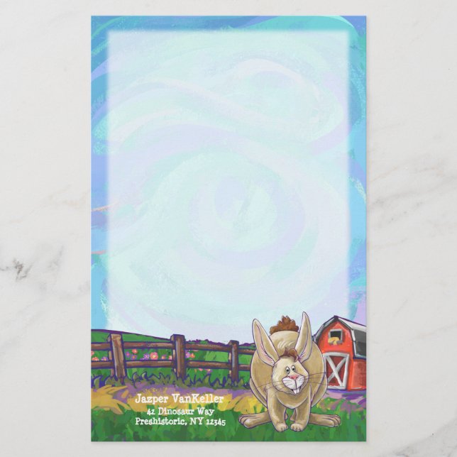 Rabbit Animal Parade writing stuff Stationery (Front)