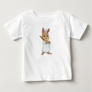 Rabbit as Baker with Rolling pin Baby T-Shirt