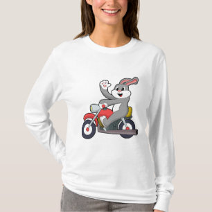 Rabbit as Biker with Motorcycle.PNG T-Shirt