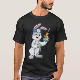 Rabbit as Doctor at Vaccination with Syringe T-Shirt