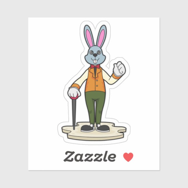 Rabbit as Gentleman with Cane (Sheet)
